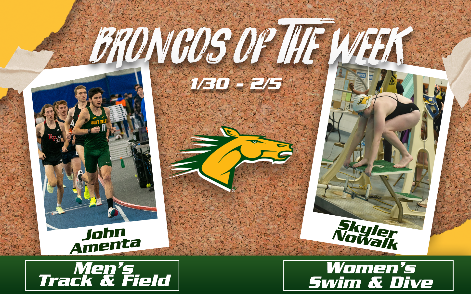 Bronco of the Week #2 John Amenta, Skyler Nowalk (2/6)