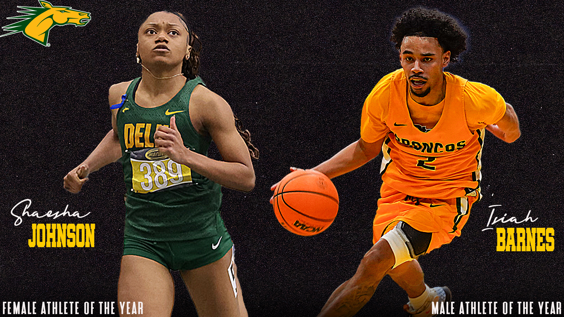 SUNY Delhi Names Isiah Barnes and Shaesha Johnson Athletes of the Year