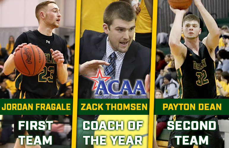 Thomsen Named ACAA Coach of the Year; Fragale, Dean Earn All-ACAA Following Championship Season
