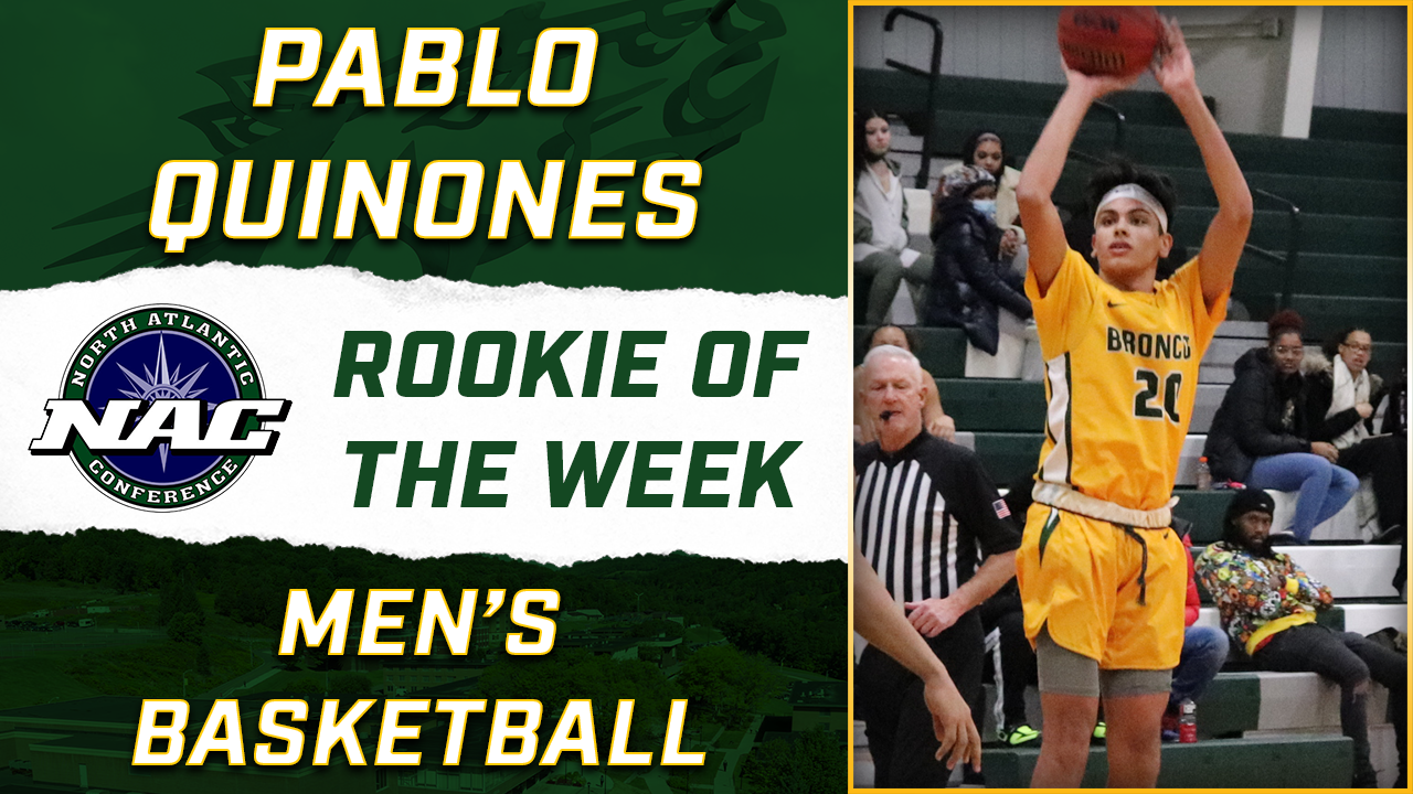 Pablo Quinones Honored as NAC Rookie of the Week