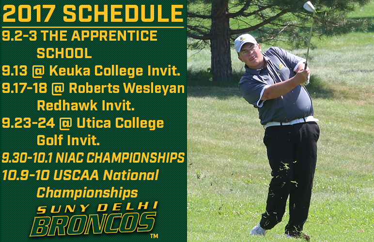 Men's Golf Releases Fall 2017 Schedule; Will Host Season Opener, NIAC Championships