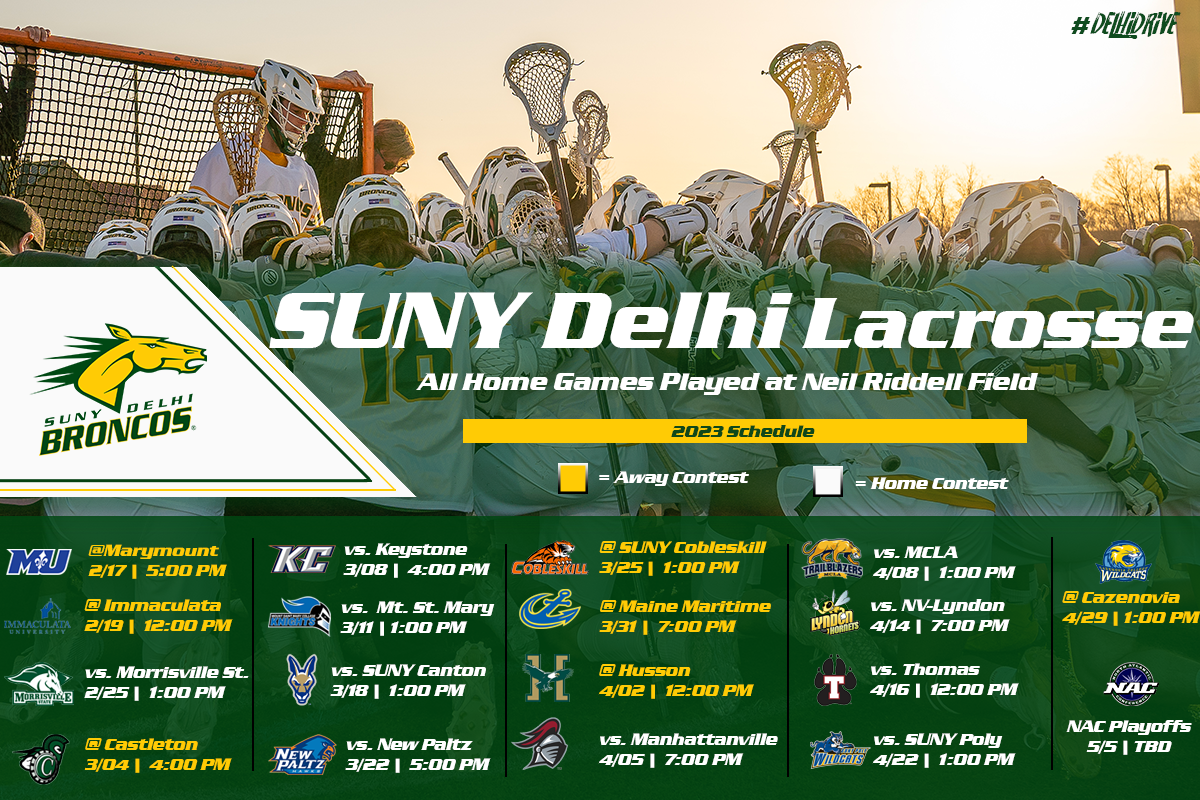 SUNY Delhi Men&rsquo;s Lacrosse 2023 Season Preview
