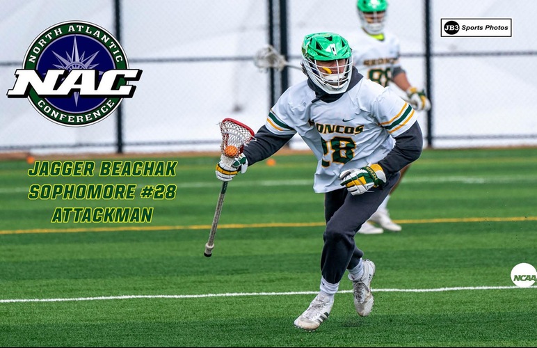 Jagger Beachak Earns NAC Player of the Week for Men's Lacrosse