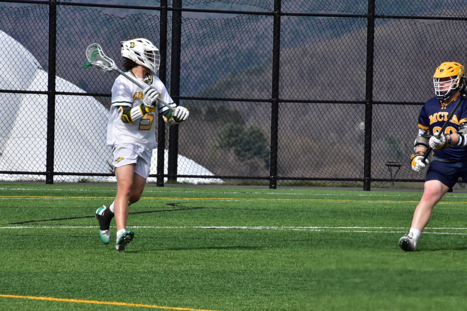 Lazazzaro tallied his 100th goal and ground ball as the Broncos beat Thomas 17-10 on the road