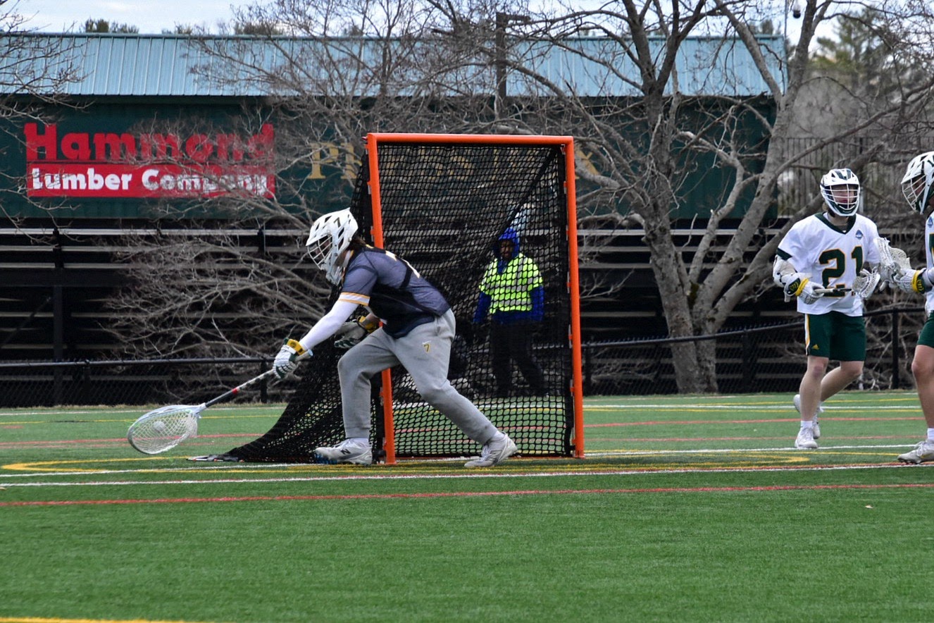 Jayden Messina secures the ball in net