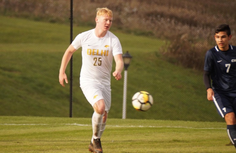 Rettle Soars Delhi to ACAA Finals on Double-Overtime Score; Broncos to Play Thomas More Sunday
