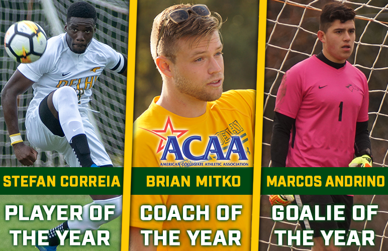 Men's Soccer Claims Three ACAA Major Awards, Six Named All-ACAA
