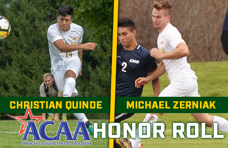 Quinde, Zerniak Make ACAA Honor Roll