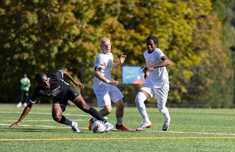 Gaughan Scores Hat Trick in Men's Soccer's 6-0 Home Win