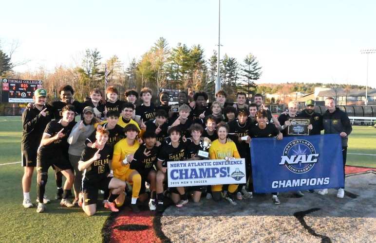 Men's Soccer Captures First NAC Championship in Double Overtime, Sets Program Record for Unbeaten Streak