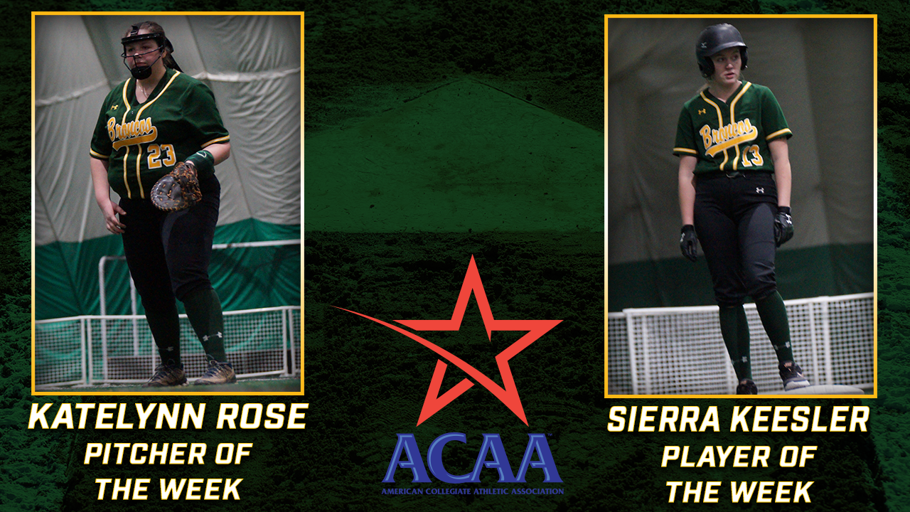 Keesler, Rose Open Season with ACAA Weekly Honors