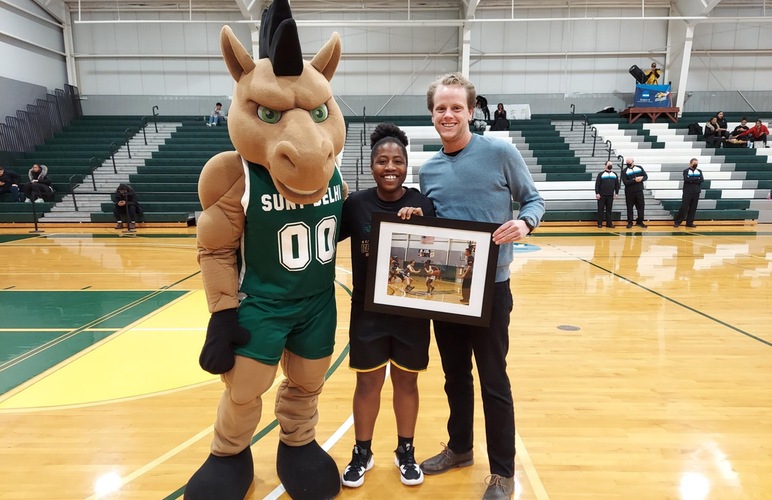 Senior Tiesha Mayfield Honored Ahead of Game vs. SUNY Poly