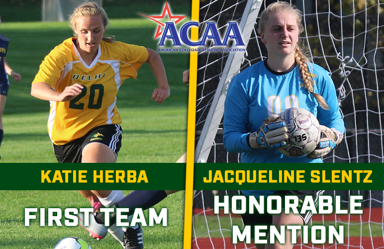 Herba, Slentz Gather All-ACAA Honors