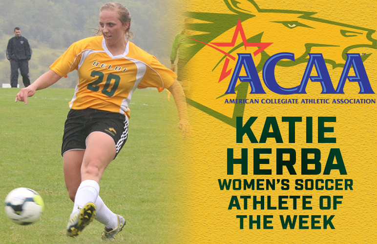Herba Tabbed ACAA Athlete of the Week; Earns Second Straight Weekly Honors