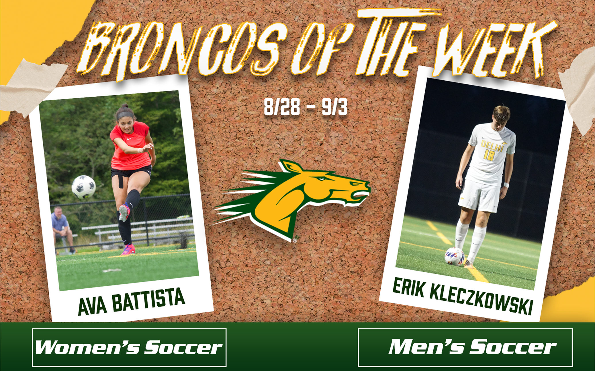 Bronco of the Week #1 Ava Battista, Erik Kleczkowski (9/5)