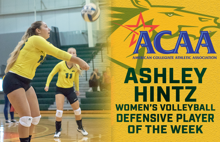 Hintz Gets Second ACAA Defensive Weekly Award