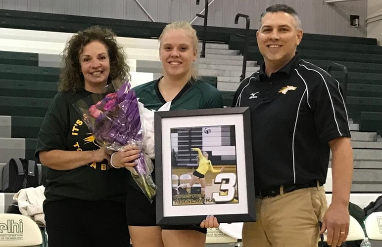 Maslanka Honored on Senior Night as Broncos Hosted Elmira in Home Regular Season Finale