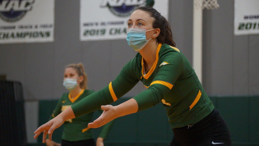 Volleyball Splits with SUNY Canton to Start Spring Season.