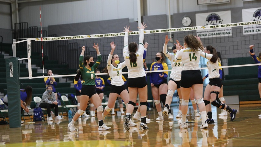 volleyball players celebrating