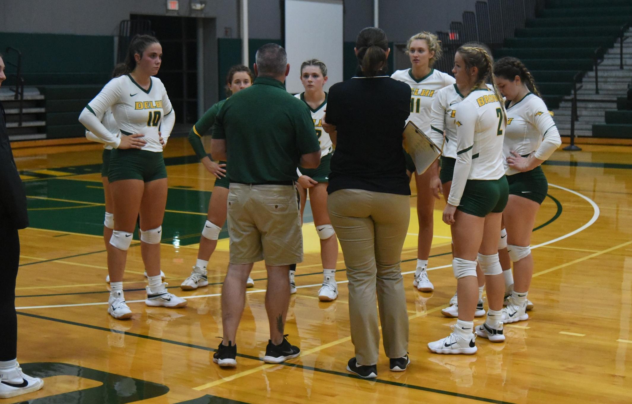 Delhi Volleyball Falls at Marywood in Three Sets