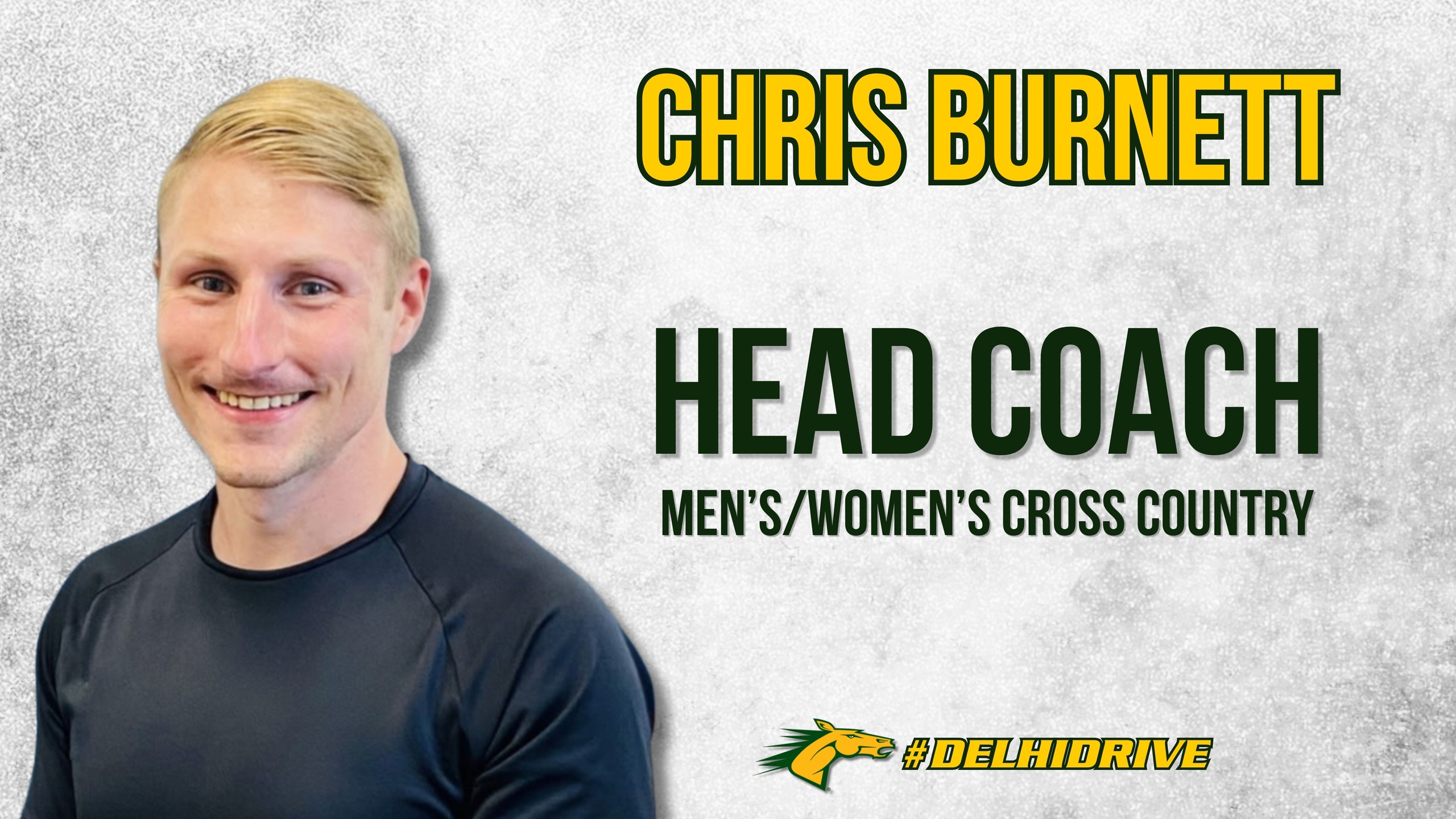 Headshot of new Men's and Women's Cross Country Head Coach Chris Burnett